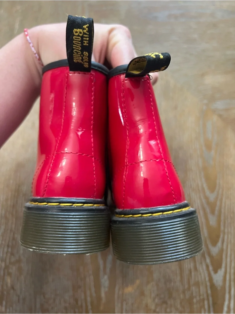Dr Marten red little girls boots size 13